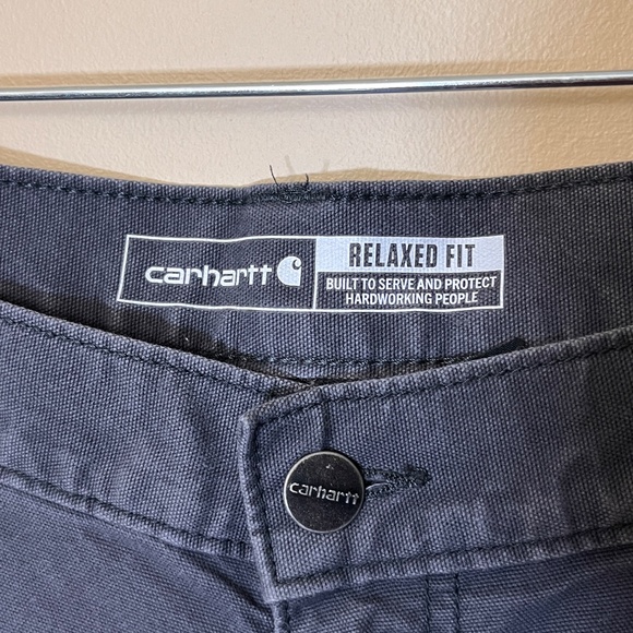 Carhartt Canvas Double Knee Relaxed Utility Work Pants - Men's Size 32*29 - Gray - Picture 3 of 9